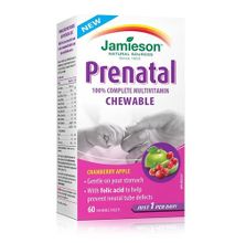 Jamieson 100% Complete Prenatal Multivitamin is a complete prenatal and postnatal multivitamin that provides 100% or more of the vitamins recommended for pregnant women, t is rich in folic acid to help prevent neural tube defects, Baby feed babies well